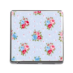 Cute Shabby Chic Floral Pattern Memory Card Reader (square) by NouveauDesign