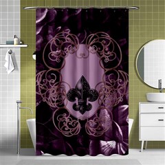 Soft Violett Floral Design Shower Curtain 48  X 72  (small)  by FantasyWorld7