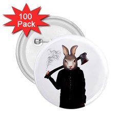 Evil Rabbit 2 25  Buttons (100 Pack)  by Valentinaart