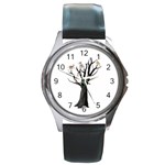 Dead tree  Round Metal Watch Front