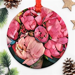 Beautiful Peonies Ornament (round) by NouveauDesign