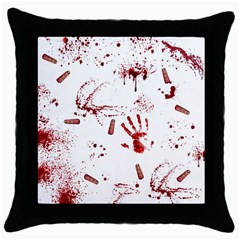 Massacre  Throw Pillow Case (black) by Valentinaart