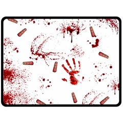 Massacre  Fleece Blanket (large)  by Valentinaart