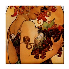 Alfons Mucha   Fruit Tile Coasters by NouveauDesign