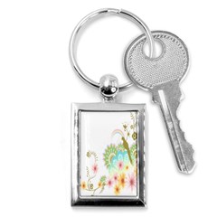 Wreaths Sexy Flower Star Leaf Rose Sunflower Bird Summer Key Chains (rectangle)  by Mariart