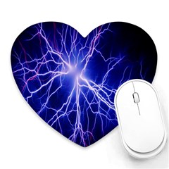 Blue Sky Light Space Heart Mousepads