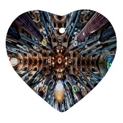 Iron Glass Space Light Heart Ornament (two Sides)