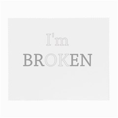 I Am Ok - Broken Small Glasses Cloth by Valentinaart