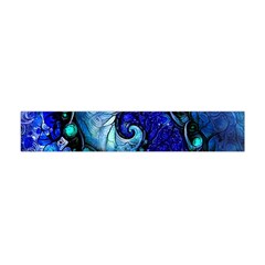 Nocturne Of Scorpio, A Fractal Spiral Painting Flano Scarf (mini) by jayaprime