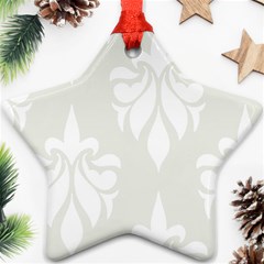 Fleur De Lis Star Ornament (two Sides) by NouveauDesign