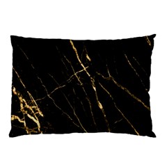 Black Marble Pillow Case by NouveauDesign