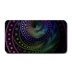 Oz The Great With Technicolor Fractal Rainbow Medium Bar Mats by jayaprime