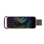 Oz the Great with Technicolor Fractal Rainbow Portable USB Flash (Two Sides) Back