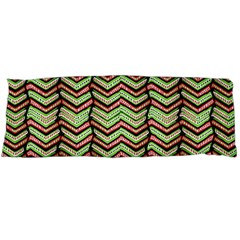 Zig Zag Multicolored Ethnic Pattern Body Pillow Case (dakimakura) by dflcprintsclothing