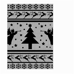 Ugly Christmas Sweater Large Garden Flag (two Sides) by Valentinaart