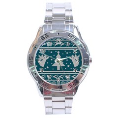 Ugly Christmas Sweater Stainless Steel Analogue Watch by Valentinaart