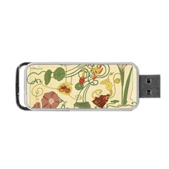 Floral Art Nouveau Portable Usb Flash (two Sides) by NouveauDesign