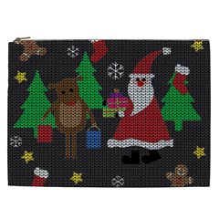 Ugly Christmas Sweater Cosmetic Bag (xxl)  by Valentinaart