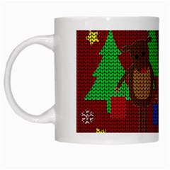 Ugly Christmas Sweater White Mugs by Valentinaart