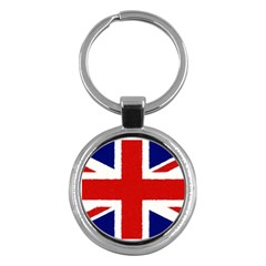 Union Jack Pencil Art Key Chains (round)  by picsaspassion