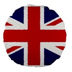 Union Jack Pencil Art Large 18  Premium Flano Round Cushions Front