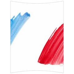 France Flag, Banner Watercolor Painting Art Back Support Cushion by picsaspassion