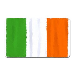 Flag Ireland, Banner Watercolor Painting Art Magnet (rectangular) by picsaspassion