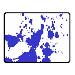 Blue Plaint Splatter Fleece Blanket (small)