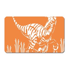 Animals Dinosaur Ancient Times Magnet (rectangular) by Mariart