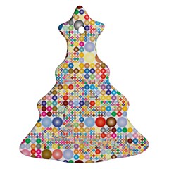 Circle Rainbow Polka Dots Ornament (christmas Tree)  by Mariart