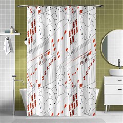 Musical Scales Note Shower Curtain 48  X 72  (small) 