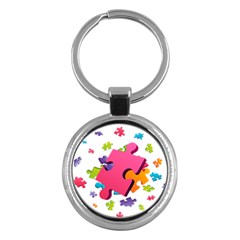 Passel Picture Green Pink Blue Sexy Game Key Chains (round) 