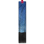 Forest Tree Night Blue Black Man Large Book Marks Front