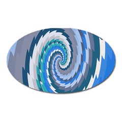 Psycho Hole Chevron Wave Seamless Oval Magnet