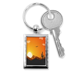 Sunset Natural Sky Key Chains (rectangle)  by Mariart