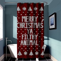 Ugly Christmas Sweater Shower Curtain 36  X 72  (stall)  by Valentinaart