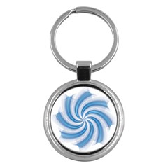 Prismatic Hole Blue Key Chains (round) 