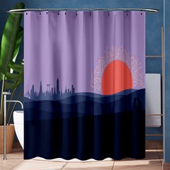 Wedding Lavender Moon Romantic Natural Shower Curtain 60  X 72  (medium) 