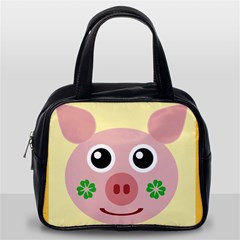 Luck Lucky Pig Pig Lucky Charm Classic Handbags (one Side) by Celenk