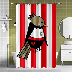 Bird Cute Design Cartoon Drawing Shower Curtain 48  X 72  (small)  by Celenk