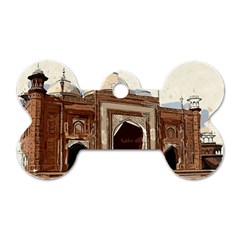 Agra Taj Mahal India Palace Dog Tag Bone (two Sides)