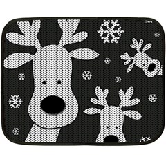 Cute Reindeer  Fleece Blanket (mini) by Valentinaart