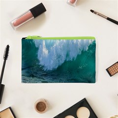 Awesome Wave Ocean Photography Cosmetic Bag (xs) by yoursparklingshop