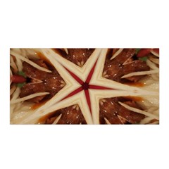 Spaghetti Italian Pasta Kaleidoscope Funny Food Star Design Satin Wrap by yoursparklingshop