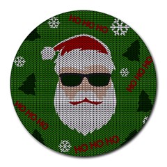 Ugly Christmas Sweater Round Mousepads by Valentinaart