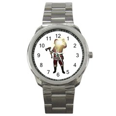 Santa Killer Sport Metal Watch by Valentinaart