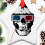 Cinema Skull Star Ornament (Two Sides) Front