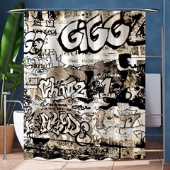 Graffiti Shower Curtain 60  X 72  (medium)  by Valentinaart