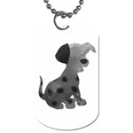 Dalmatian Inspired Silhouette Dog Tag (Two Sides) Back