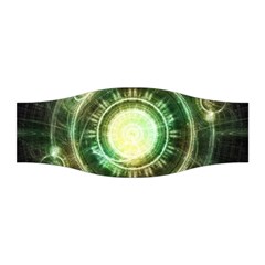 Green Chaos Clock, Steampunk Alchemy Fractal Mandala Stretchable Headband by jayaprime